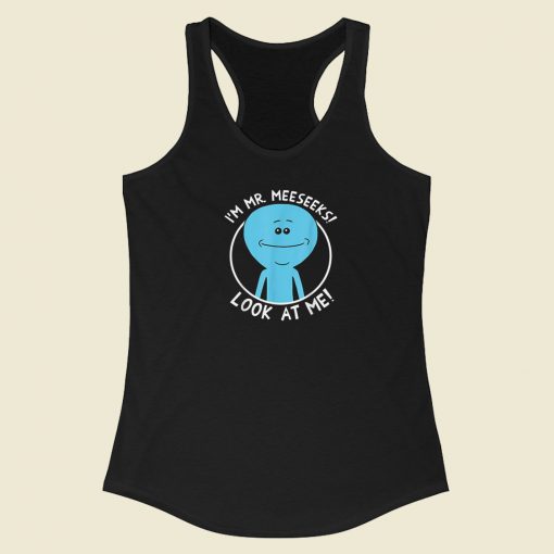 Rick And Morty Meeseeks 80s Racerback Tank Top