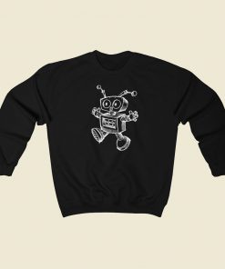 Robotics Retro Art 80s Sweatshirt Style