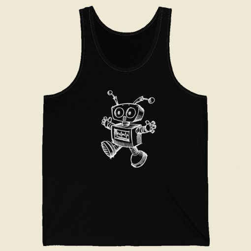 Robotics Retro Art 80s Retro Tank Top