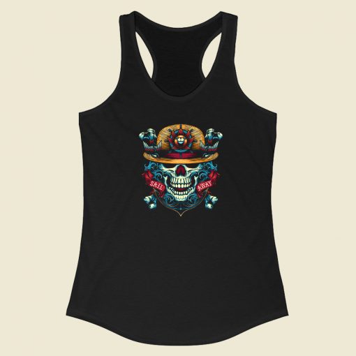 Sail Away One Piece 80s Racerback Tank Top