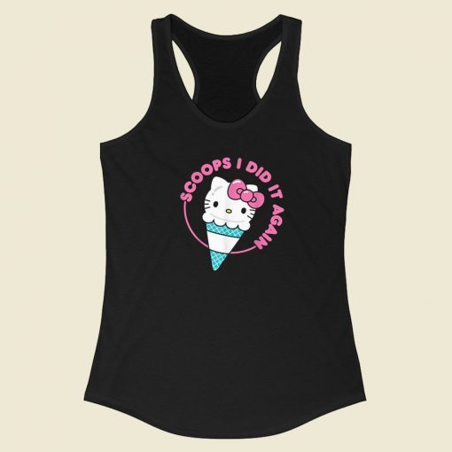 Scoops I Did It Again Graphic 80s Racerback Tank Top