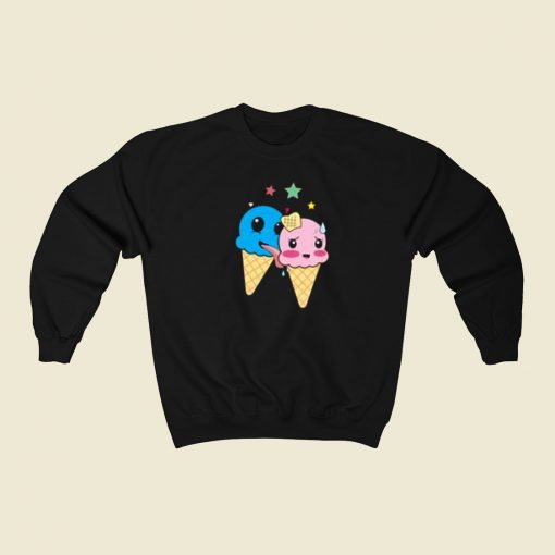 Sexy Kawaii Ice Cream 80s Sweatshirt Style