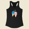 Sexy Kawaii Ice Cream 80s Racerback Tank Top