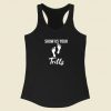 Show Us Your Kids Footprints 80s Racerback Tank Top