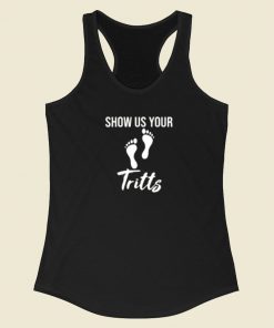 Show Us Your Kids Footprints 80s Racerback Tank Top