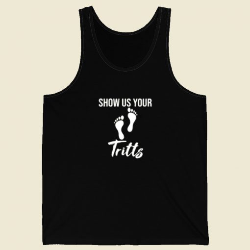 Show Us Your Kids Footprints 80s Retro Tank Top