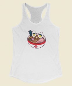 Spa Egg Ramen 80s Racerback Tank Top