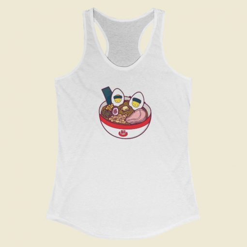 Spa Egg Ramen 80s Racerback Tank Top