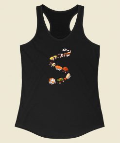 Sushi Train Japanese 80s Racerback Tank Top