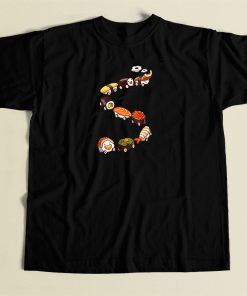 Sushi Train Japanese 80s Retro T Shirt Style