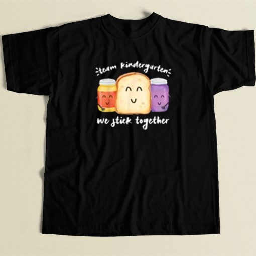 Team Kindergarten Meme 80s Retro T Shirt Style