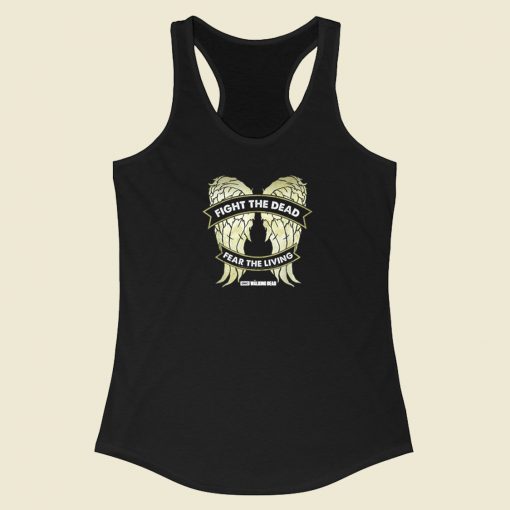 The Walking Dead Funny 80s Racerback Tank Top