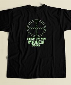 This Is My Peace Sign 80s Retro T Shirt Style