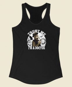 Trust Me Medieval Graphic 80s Racerback Tank Top