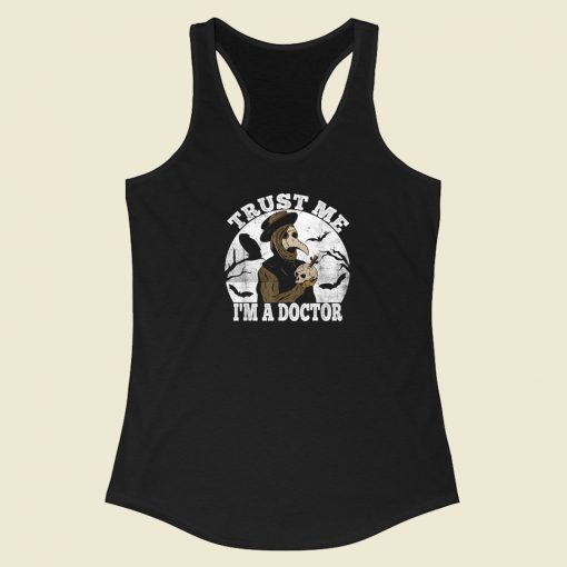 Trust Me Medieval Graphic 80s Racerback Tank Top