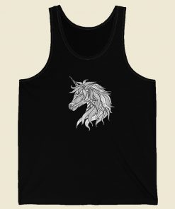 Unicorn Color Your Own 80s Retro Tank Top