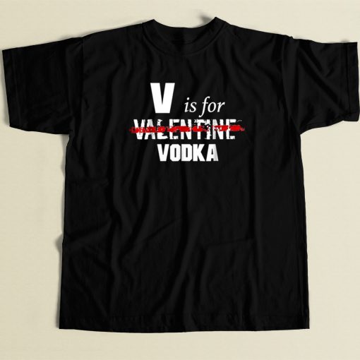 V Is For Valentine Vodka 80s Retro Tank Top