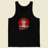 What Cat Rebel Funny 80s Retro Tank Top