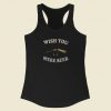 Wish You Were Beer 80s Racerback Tank Top