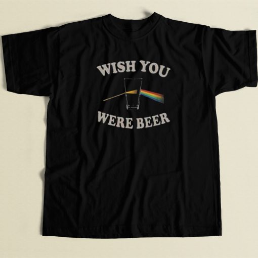 Wish You Were Beer 80s Retro T Shirt Style