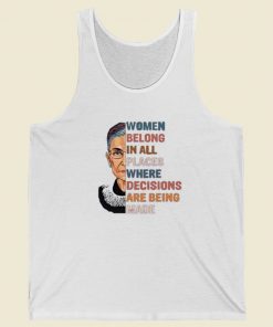 Women Belong In All Funny 80s Retro Tank Top