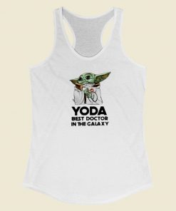 Yoda Best Doctor In The Galaxy 80s Racerback Tank Top