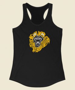 Zodiac Sign Leo 80s Racerback Tank Top