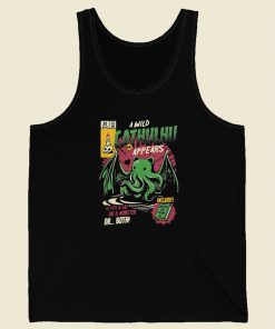 A Wild Cathulhu Appears 80s Tank Top