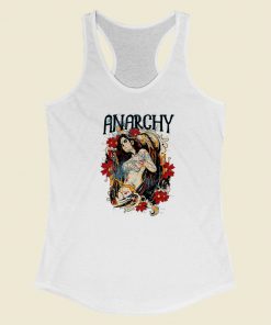 Anarchy Gothic Graphic 80s Racerback Tank Top