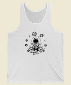 Astronaut Zen Yoga Spiritual Space 80s Tank Top