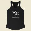 Bike Lovers I Do My Own Stunts 80s Racerback Tank Top