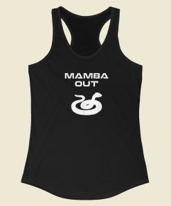 Black Mamba Out Relaxed 80s Racerback Tank Top