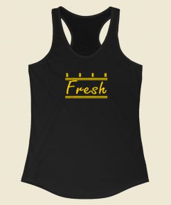 Born Fresh Gold Heads Basketball 80s Racerback Tank Top