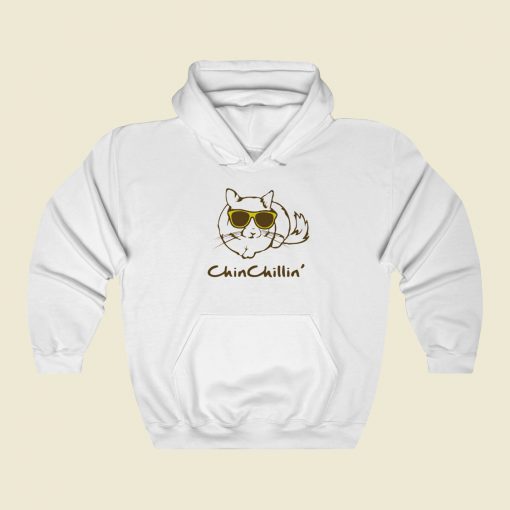 Chin Chillin Cat Funny Hoodie Style