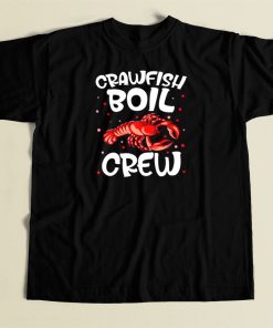 Crawfish Boil Crew Funny 80s T Shirt Style