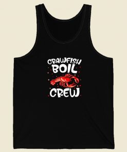 Crawfish Boil Crew Funny 80s Tank Top