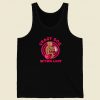 Crazy Dog Sitting Lady Pet 80s Tank Top