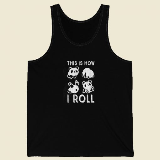 Cute Little Bear Panda 80s Tank Top