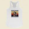 Dead Inside But Caffeinated Vintage 80s Racerback Tank Top