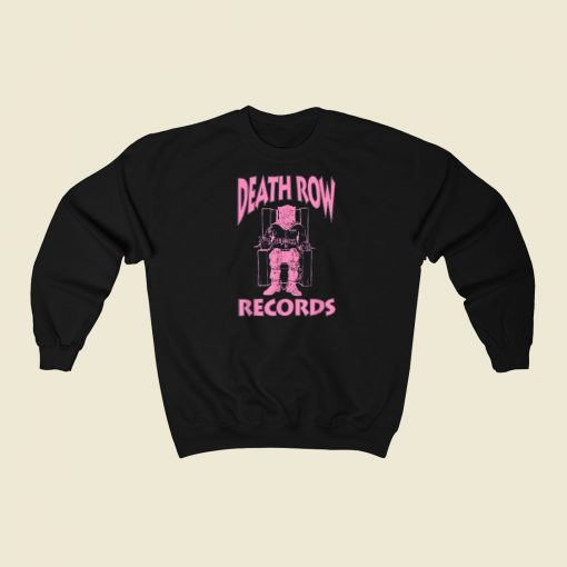 Death Row Records Logo Pink 80s Sweatshirts Style