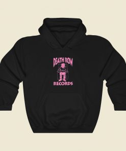 Death Row Records Logo Pink Hoodie Style