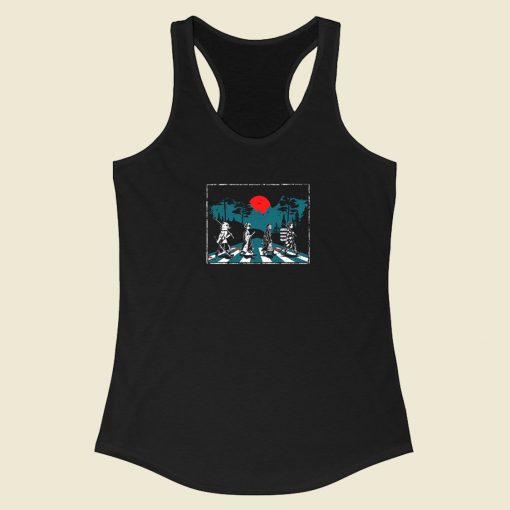 Demon Slayer Abbey Road 80s Racerback Tank Top