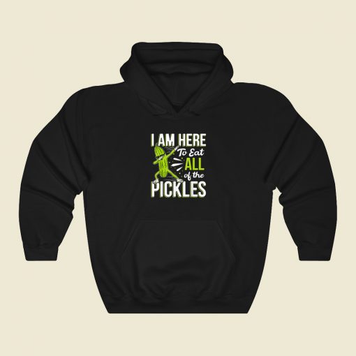 Eat All The Pickles Funny Dabbing Hoodie Style