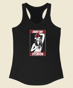 Every Day Is A Special Occasion 80s Racerback Tank Top