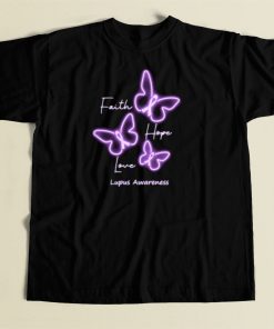 Lupus Awareness Graphic 80s T Shirt Style