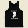 Funny Current Situation Fat 80s Tank Top