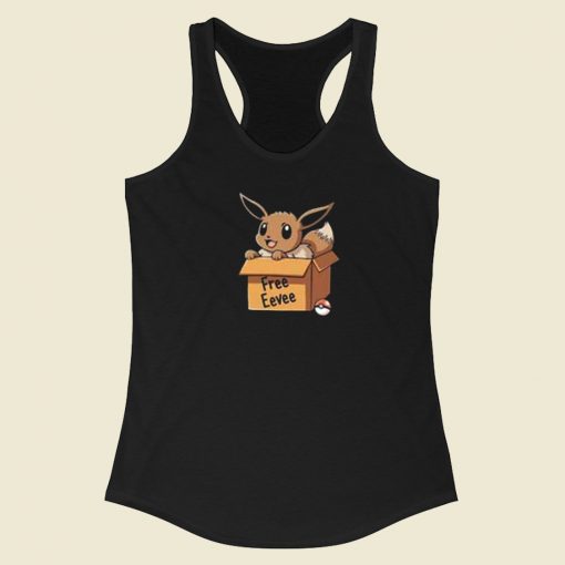 Funny Free Eevee Racerback Tank Top