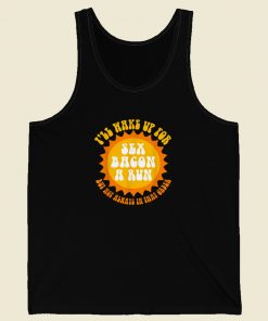 Funny Morning Sex Bacon 80s Tank Top