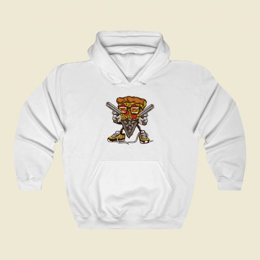 Gangsta Pizza Vintage Hoodie Style