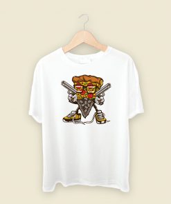 Gangsta Pizza Vintage 80s T Shirt Style